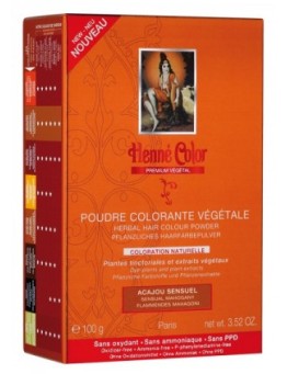 Poudre colorante végétale Henné Color Premium - Acajou