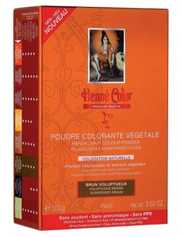 Poudre colorante végétale Henné Color Premium - Brun voluptueux