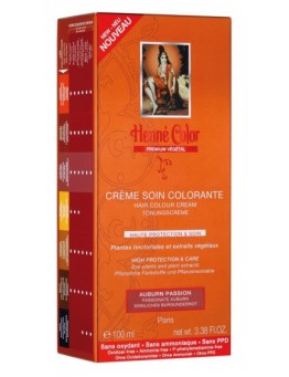 Crème soin colorante végétal Henné Color Premium - Auburn insolent