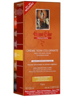 Crème soin colorante végétal Henné Color Premium - Blond rayonnant