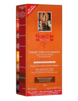 Crème soin colorante végétal Henné Color Premium - Brun voluptueux